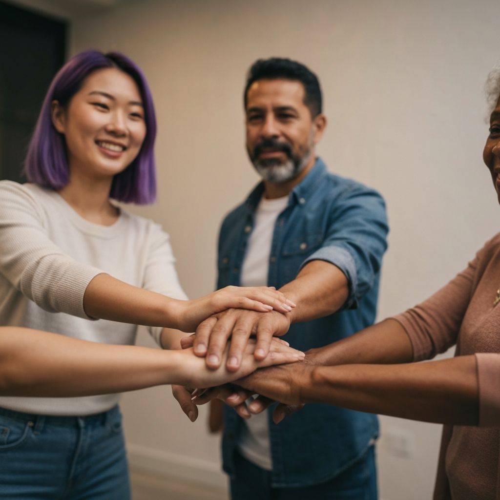 Hands joined in unity